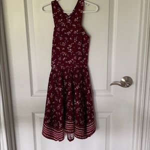 maroon dress